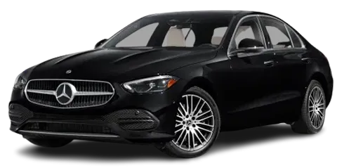 Mercedes-Benz C-Class executive sedan with driver in Egypt
